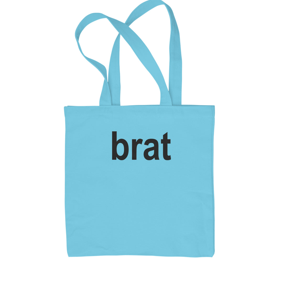 Brat Lime Green I'm So Julia Shopping Tote Bag Sky Blue