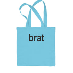 Brat Lime Green I'm So Julia Shopping Tote Bag Sky Blue