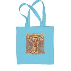 Tung Tung Tung Sahur Enforcer Shopping Tote Bag Sky Blue
