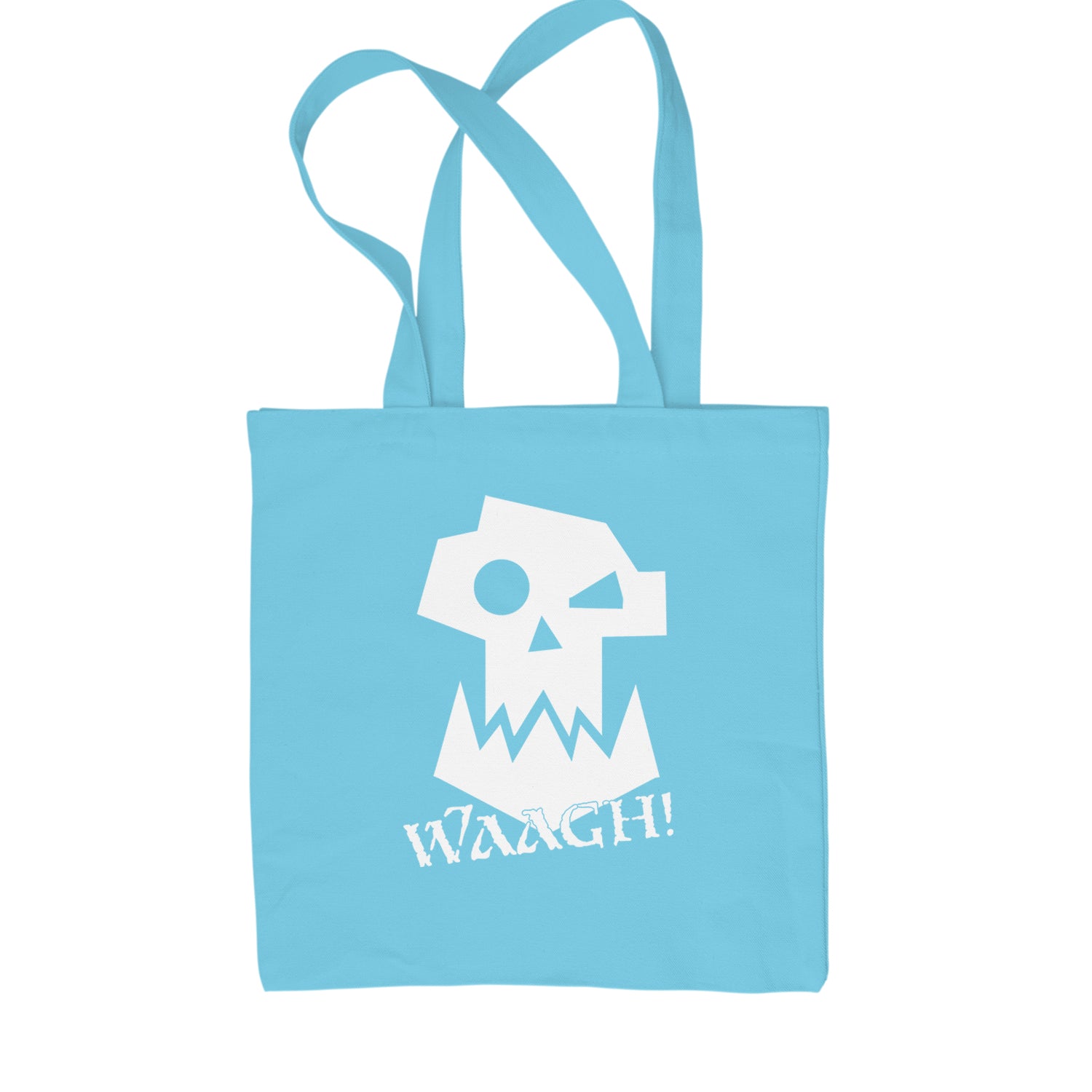 Ork Miniature Tabletop Wargaming Waagh Shopping Tote Bag Sky Blue