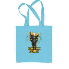 Hoist The Cone Pittsburgh Pride Shopping Tote Bag Sky Blue