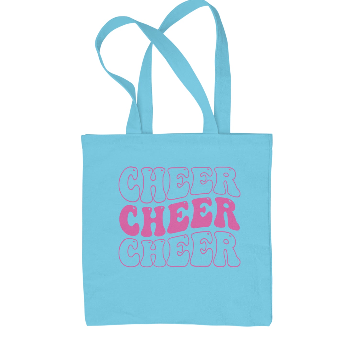 Cheer Cheer Cheer Shopping Tote Bag Sky Blue