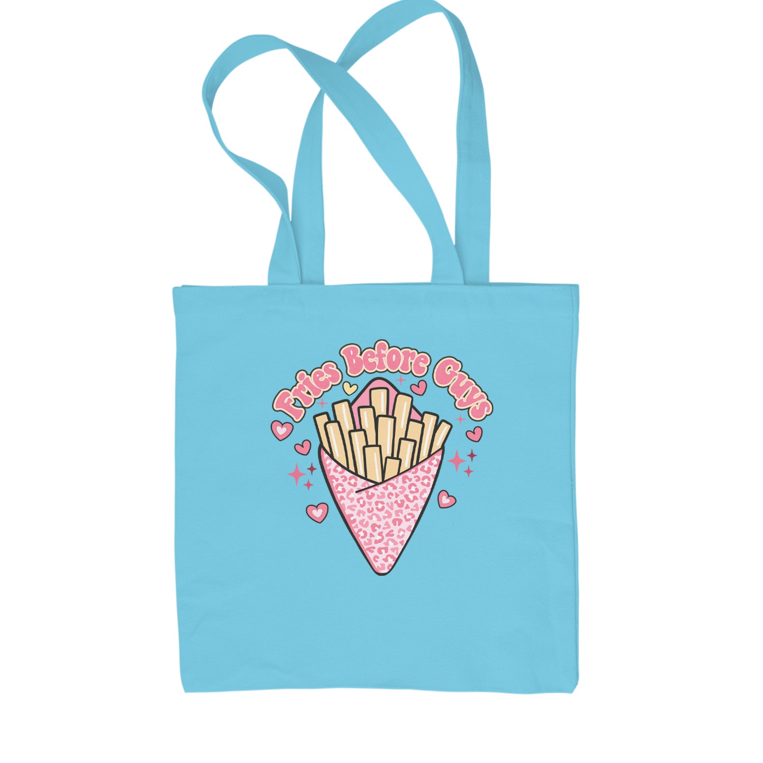 Fries Before Guys Shopping Tote Bag Sky Blue