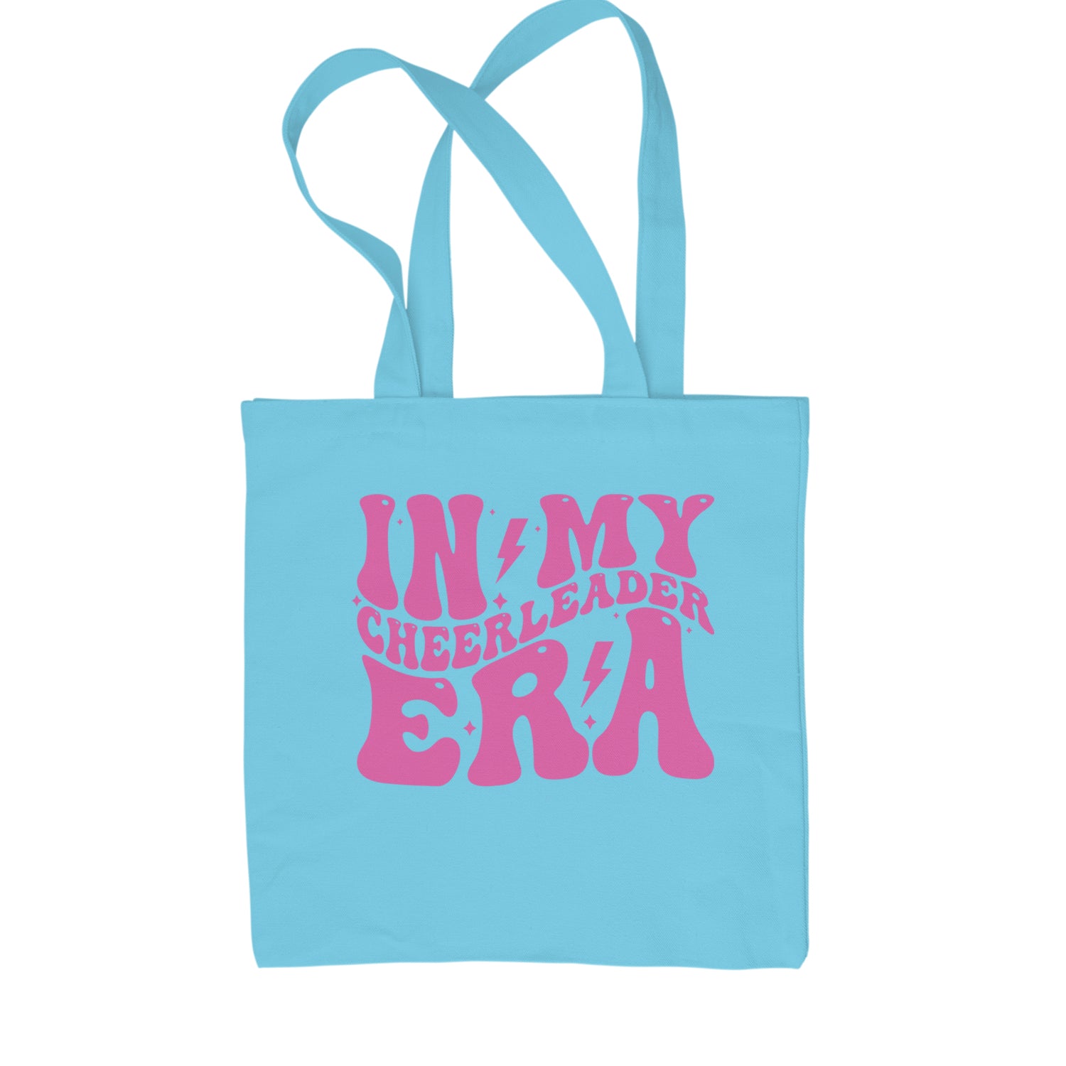 In My Cheerleader Era Shopping Tote Bag Sky Blue