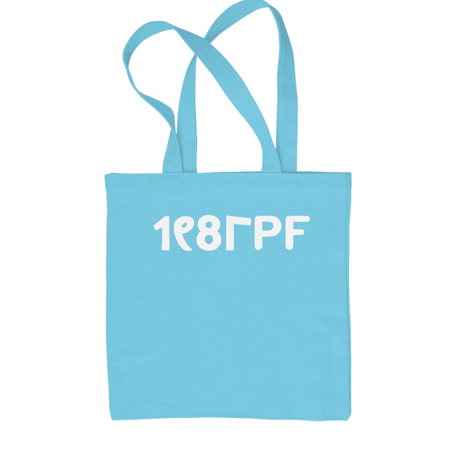 Principle Of Pleasure Retro 80's Miss Jackson  Shopping Tote Bag Sky Blue