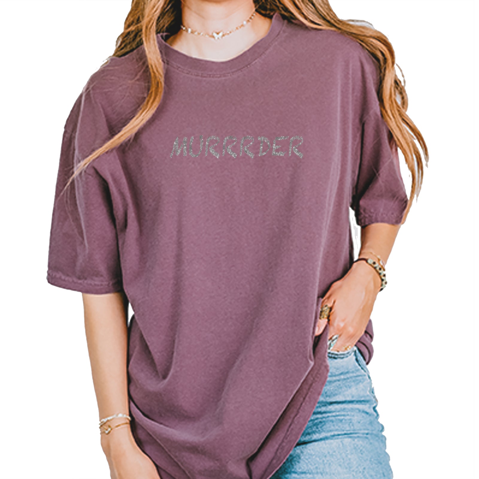 Murrrder Glitter Traitor Vintage Soft Unisex T-shirt Pepper