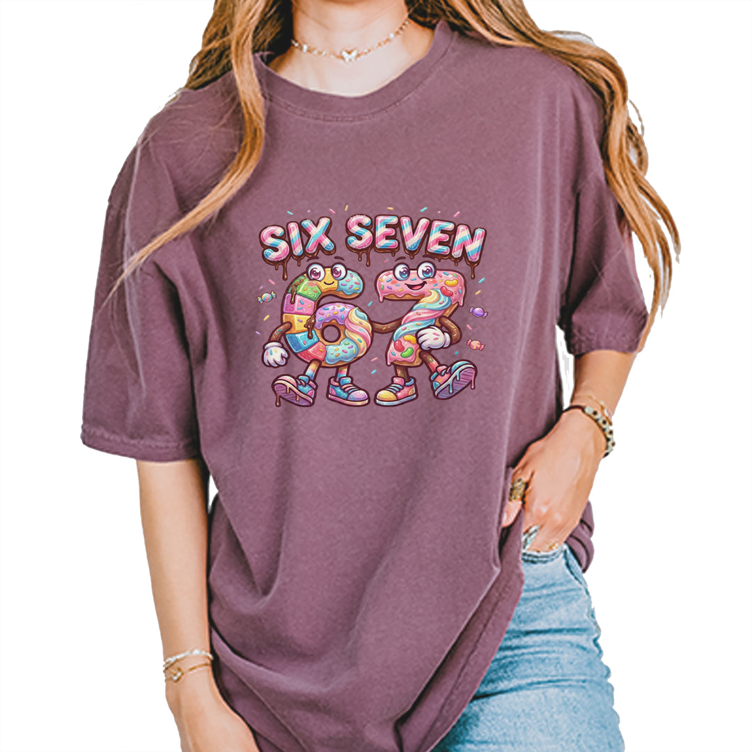 67 Candy Swirl Meme Vintage Soft Unisex T-shirt Berry