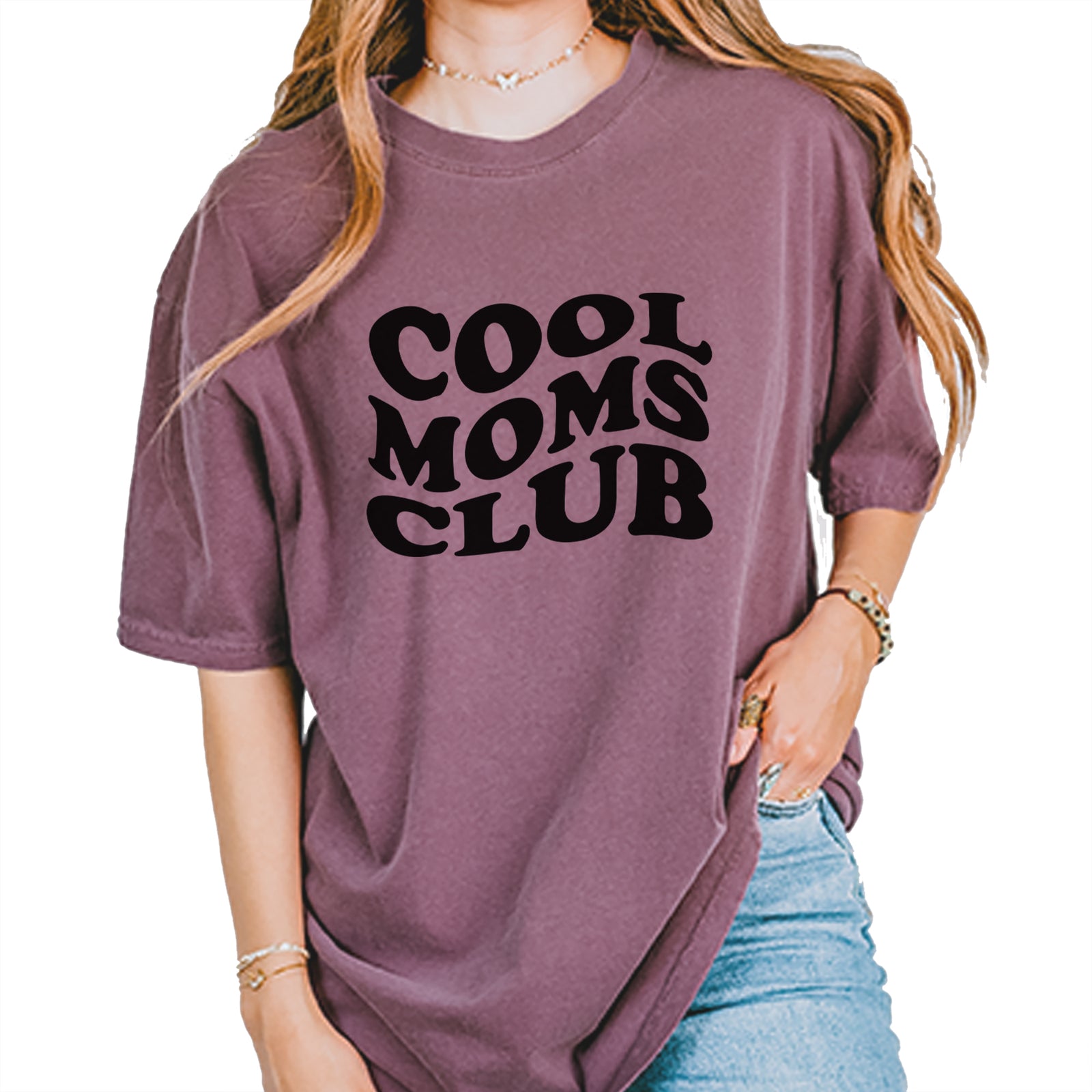 Cool Moms Club Mother Mama Vintage Soft Unisex T-shirt Ivory