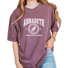 Annabeth Daughter of Athena Owl Wisdom Vintage Soft Unisex T-shirt Berry