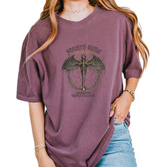 Fourth Wing Dragon Rider Vintage Basgiath War College Vintage Soft Unisex T-shirt Berry