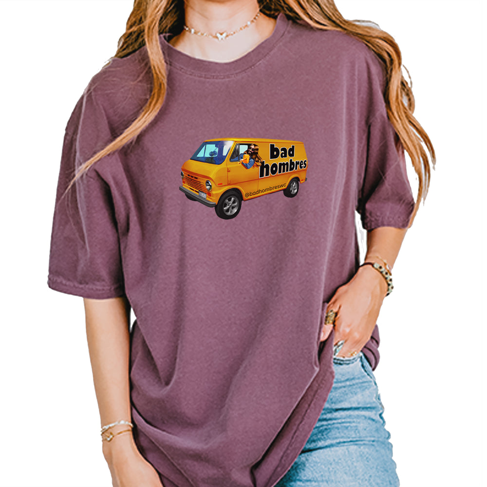 Bad Hombres Van West Chester Band Vintage Soft Unisex T-shirt Berry