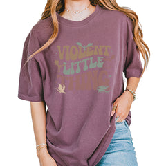 Violent Little Thing Dragon Vintage Soft Unisex T-shirt Berry