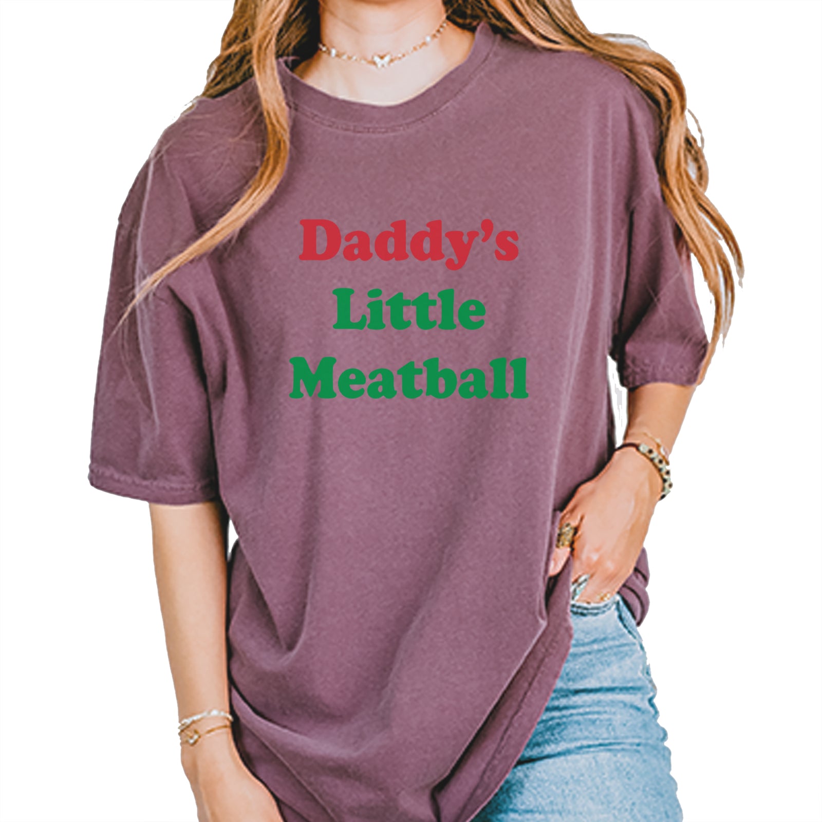 Daddy's Little Meatball Love Island Vintage Soft Unisex T-shirt Pepper