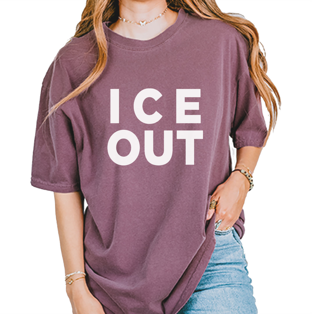Ice Out Protest Vintage Soft Unisex T-shirt Berry