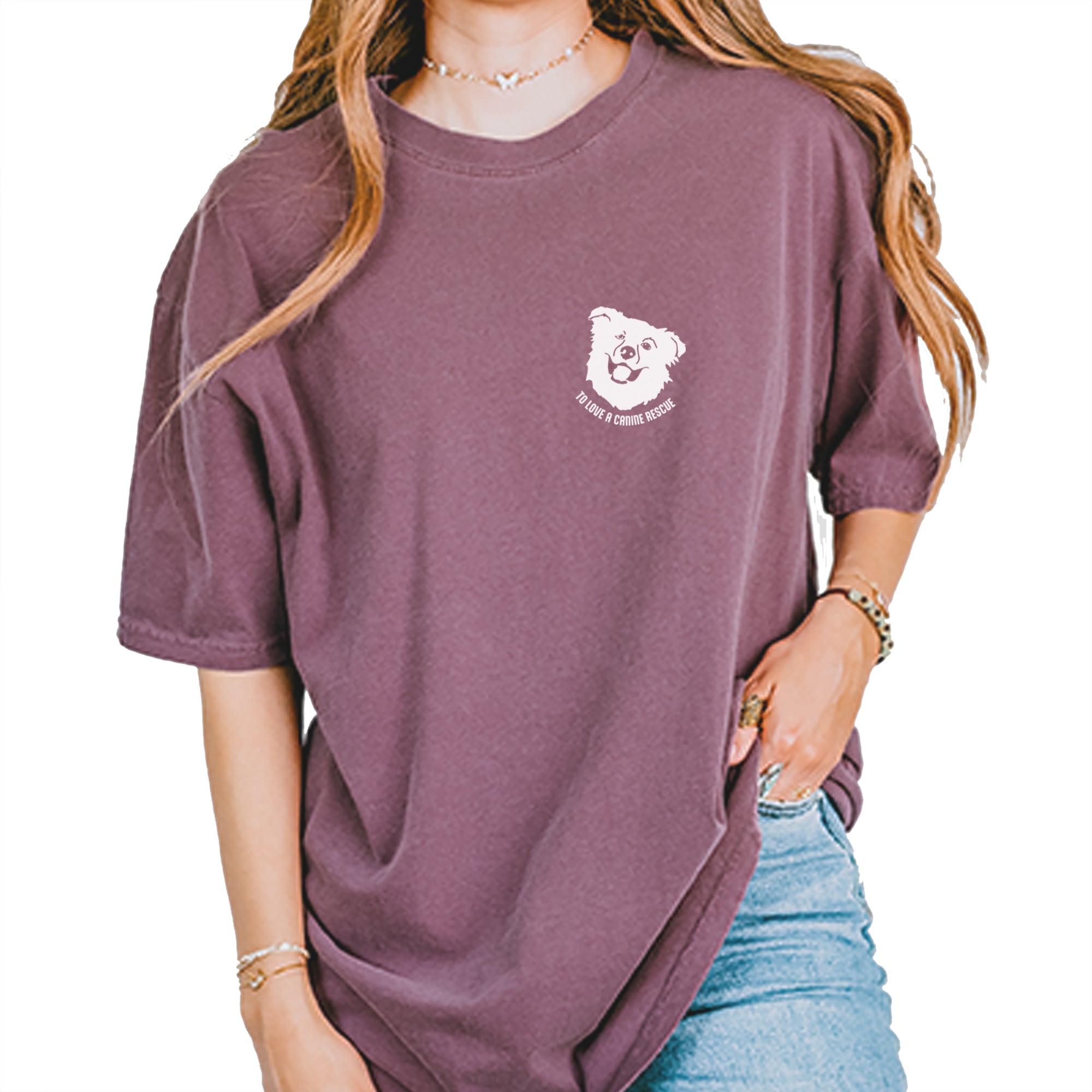 TLC Chelsea's Barking Back Vintage Soft Unisex T-shirt Berry