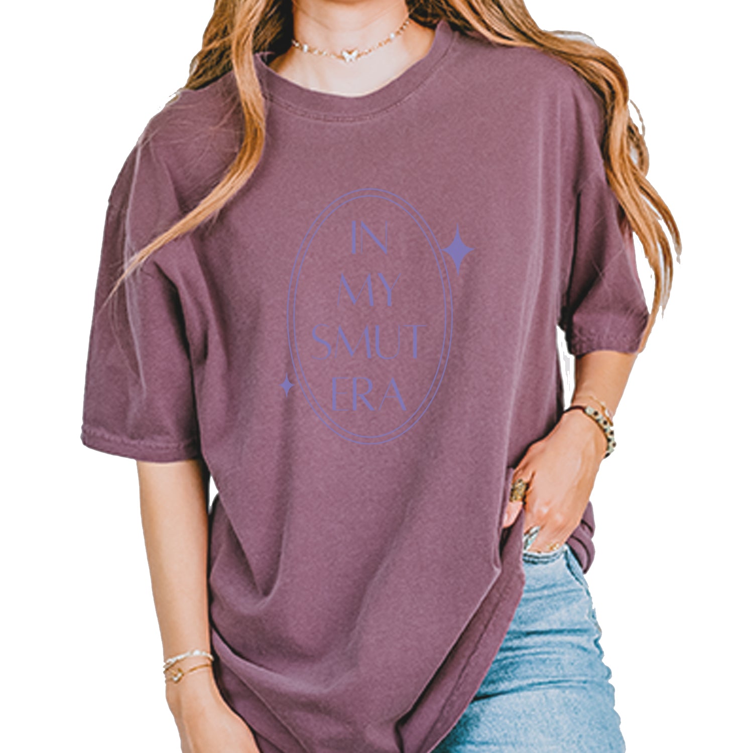 In My Smut Era Romantasy Vintage Soft Unisex T-shirt Berry