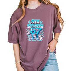 67 Brainrot Meme Slang Vintage Soft Unisex T-shirt Berry