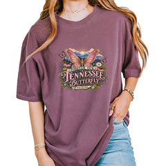 Forever Our Tennessee Butterfly Dolly Vintage Soft Unisex T-shirt Berry