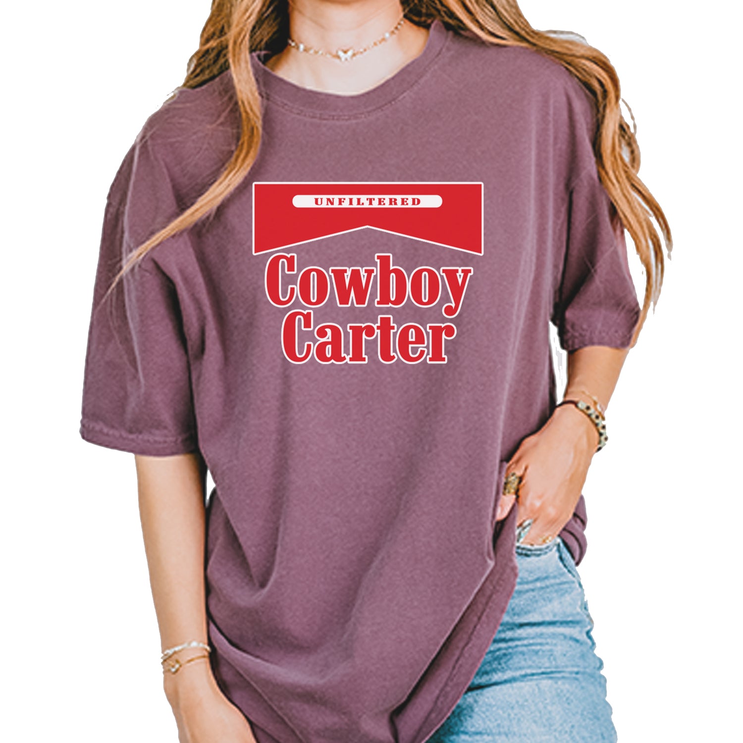 Cowboy Karter Country Act Two Vintage Soft Unisex T-shirt Berry