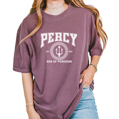 Percy Son Of Poseidon Sea God Vintage Soft Unisex T-shirt Berry