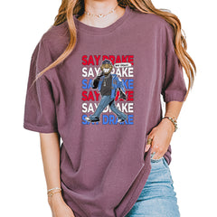 Say Drake Smiling Meme Mustard Vintage Soft Unisex T-shirt Berry