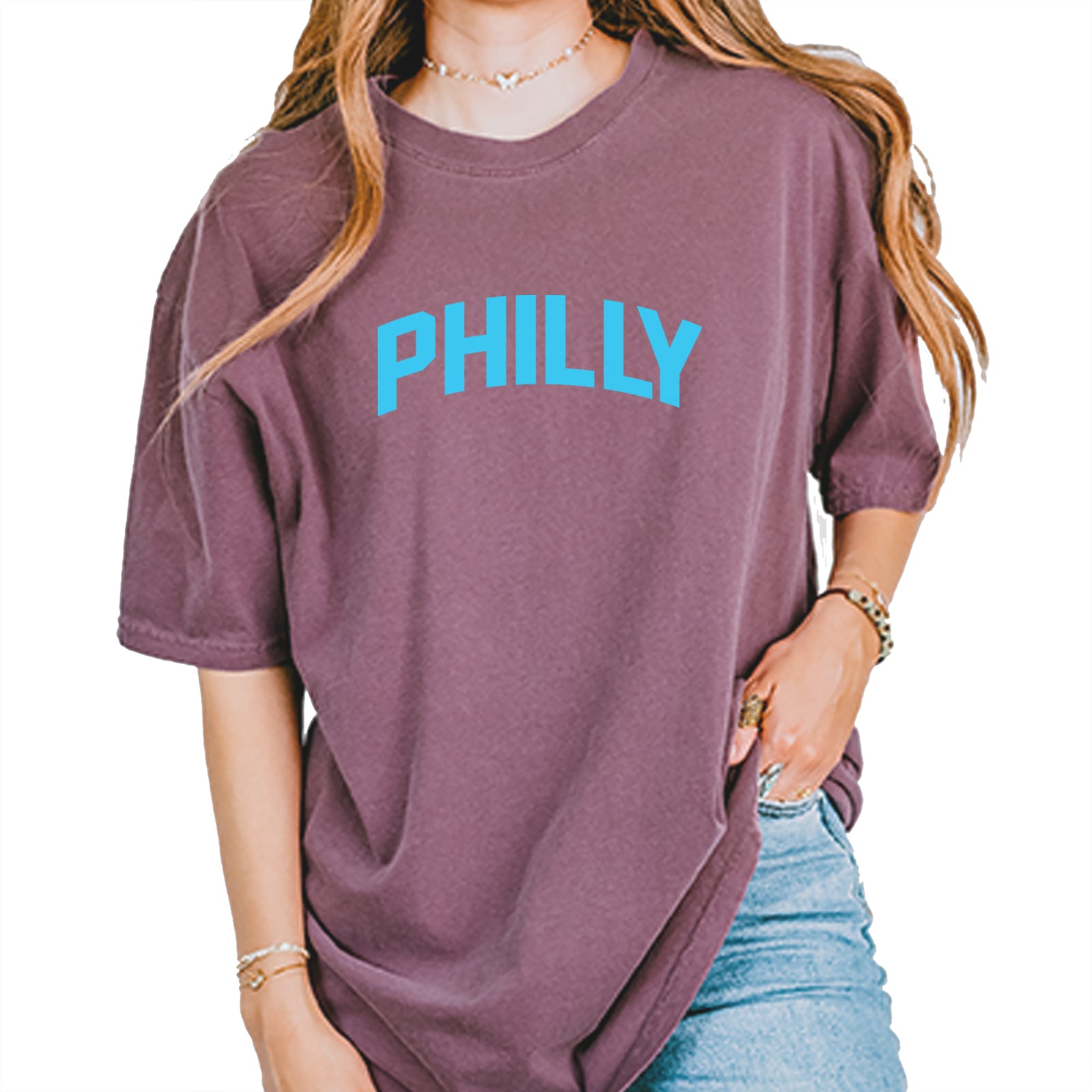 Philly Philadelphia Pride Vintage Soft Unisex T-shirt Berry