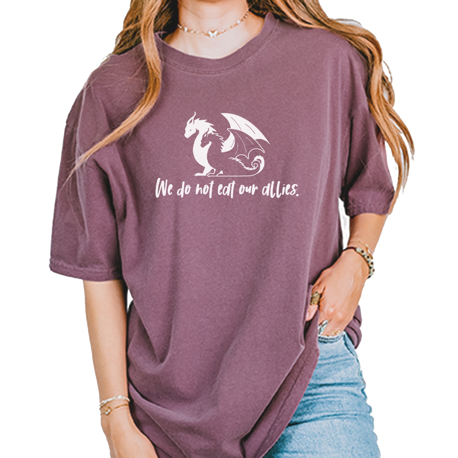 We Do Not Eat Our Allies Fourth Wing Basgiath Vintage Soft Unisex T-shirt Berry