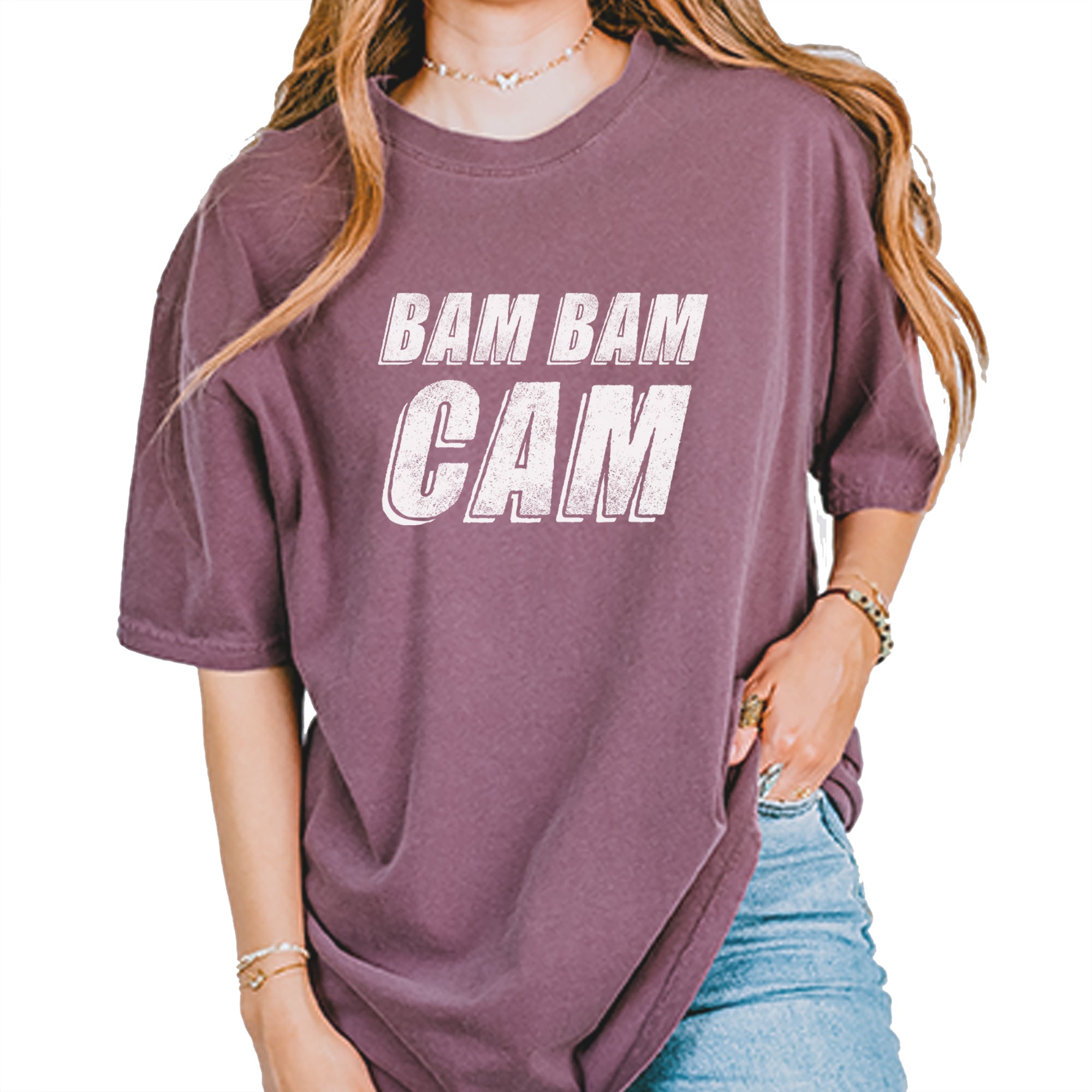 Bam Bam Cam Vintage Soft Unisex T-shirt Berry