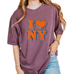 New York City Pride Heart Vintage Soft Unisex T-shirt Berry