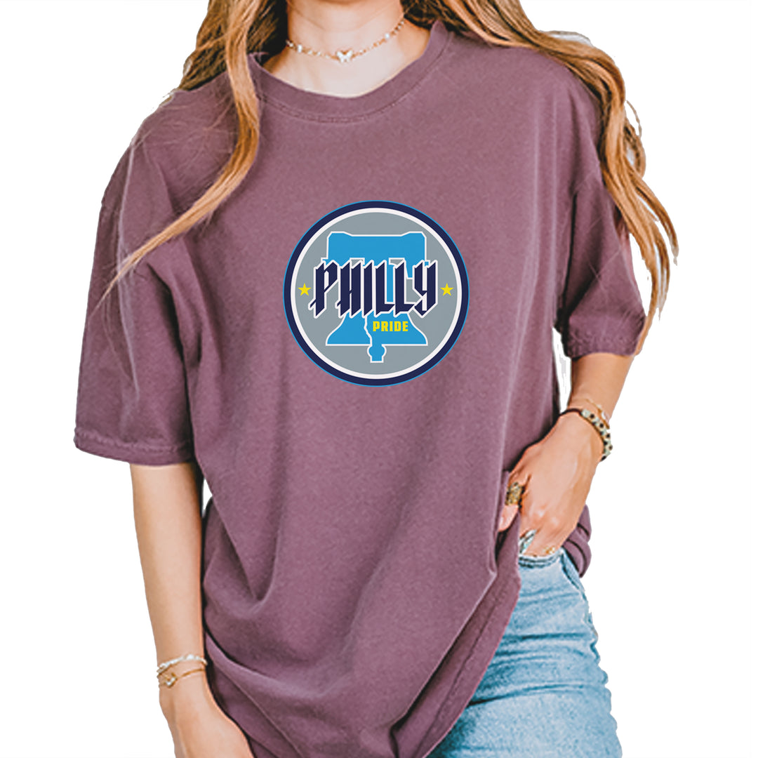 Philly Pride Liberty Bell Vintage Soft Unisex T-shirt Berry