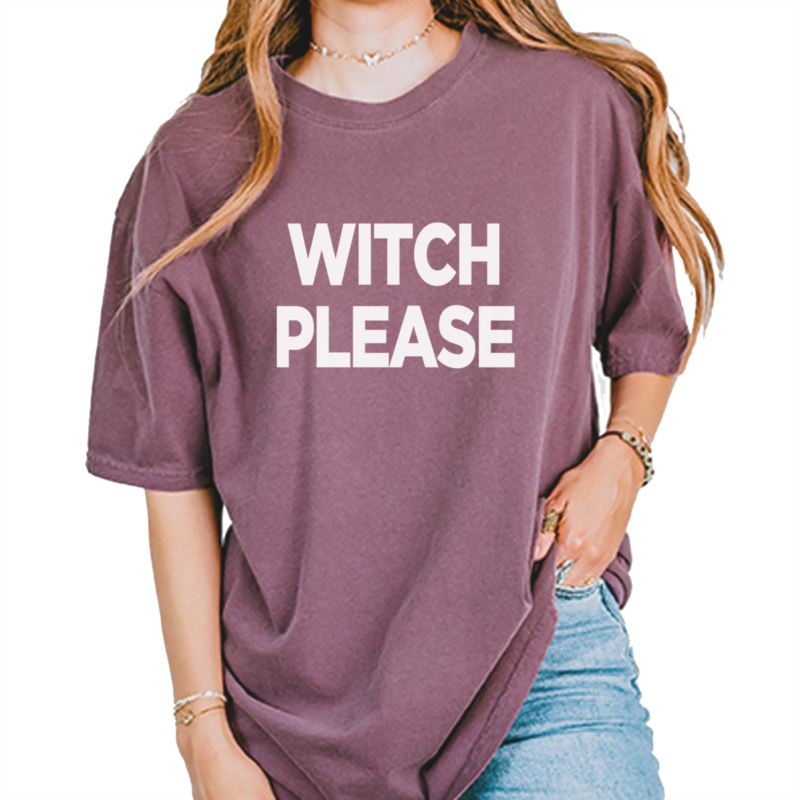 Witch Please  Vintage Soft Unisex T-shirt Pepper