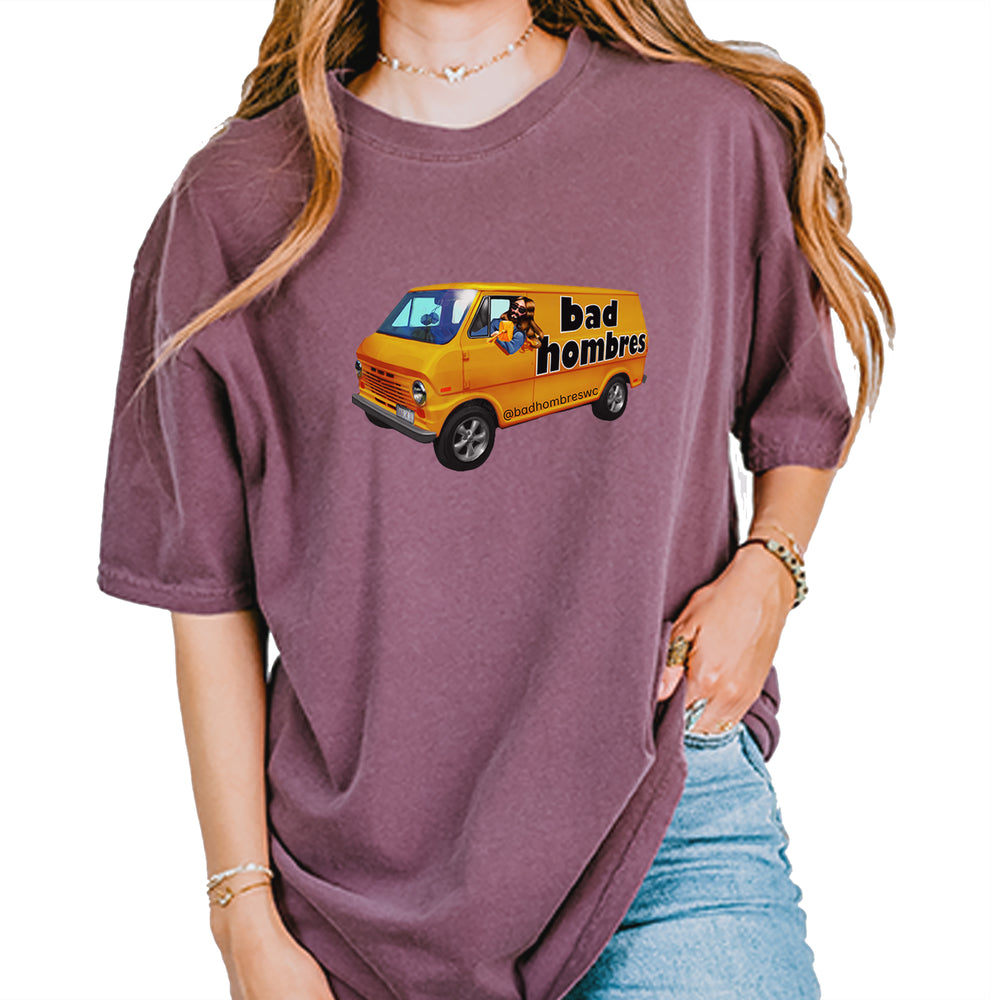 Bad Hombres Van West Chester Band Vintage Soft Unisex T-shirt Berry