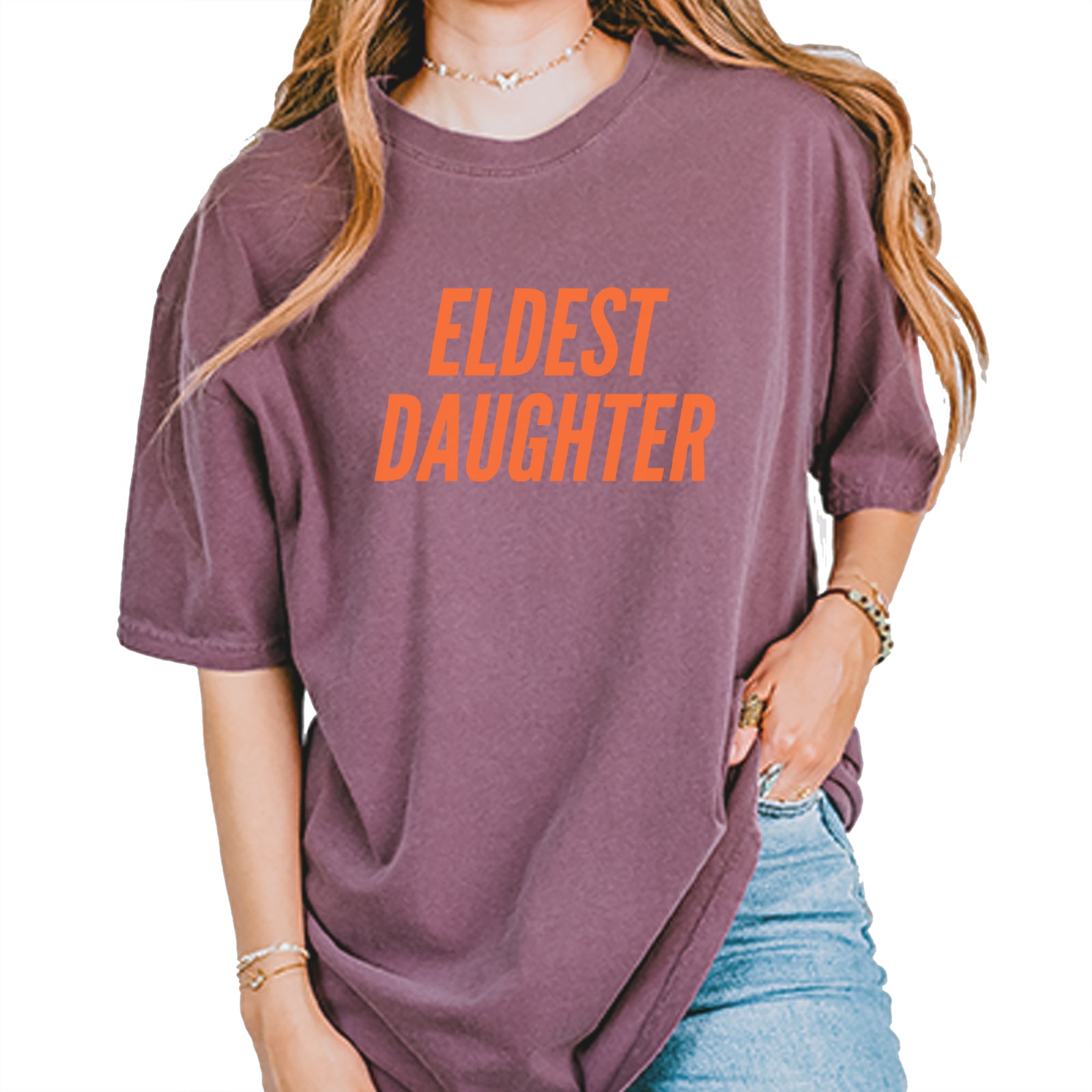 Eldest Daughter Vintage Soft Unisex T-shirt Pepper