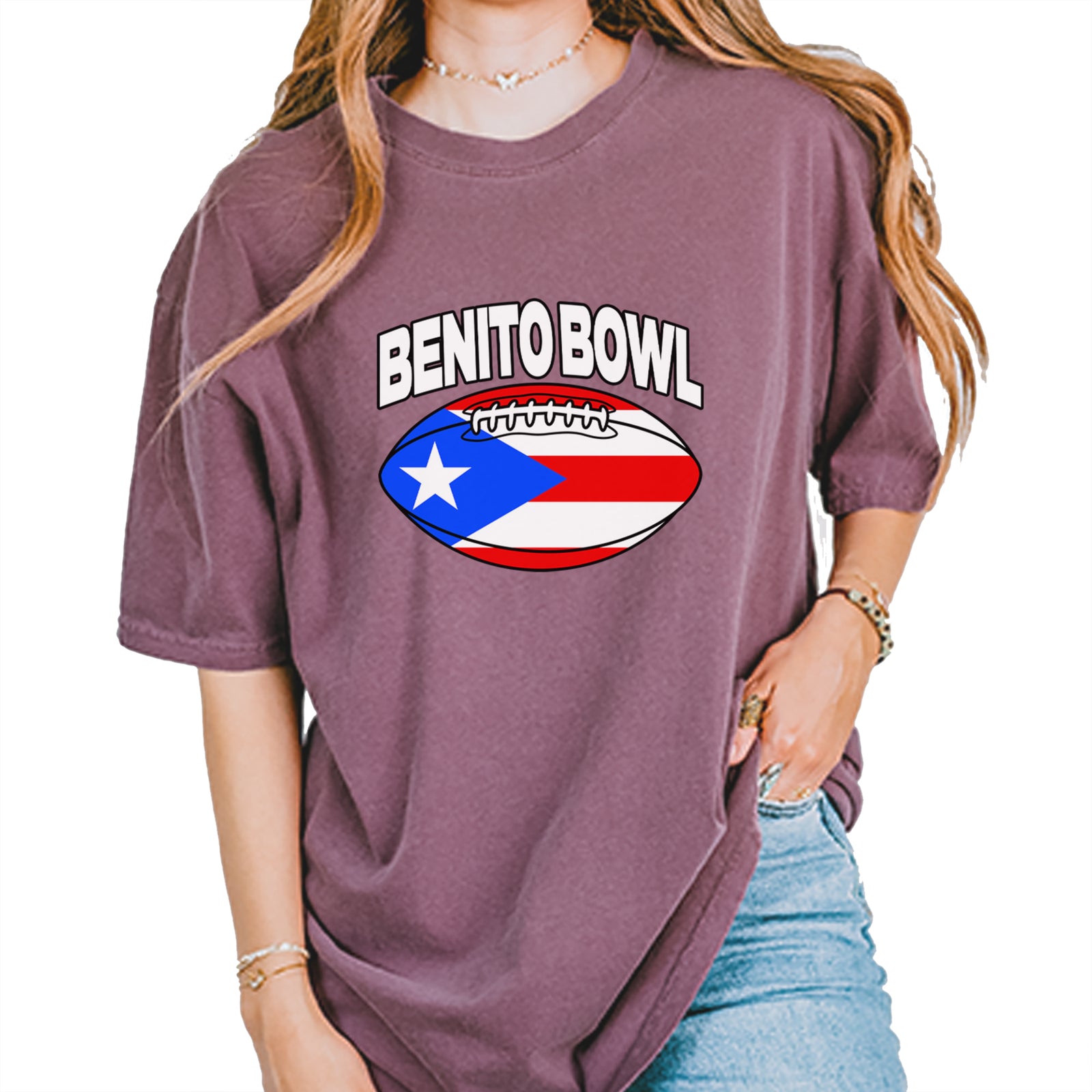 Benito Bowl Puerto Rico Football Vintage Soft Unisex T-shirt Pepper