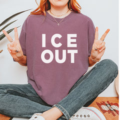 Ice Out Protest Vintage Soft Unisex T-shirt 