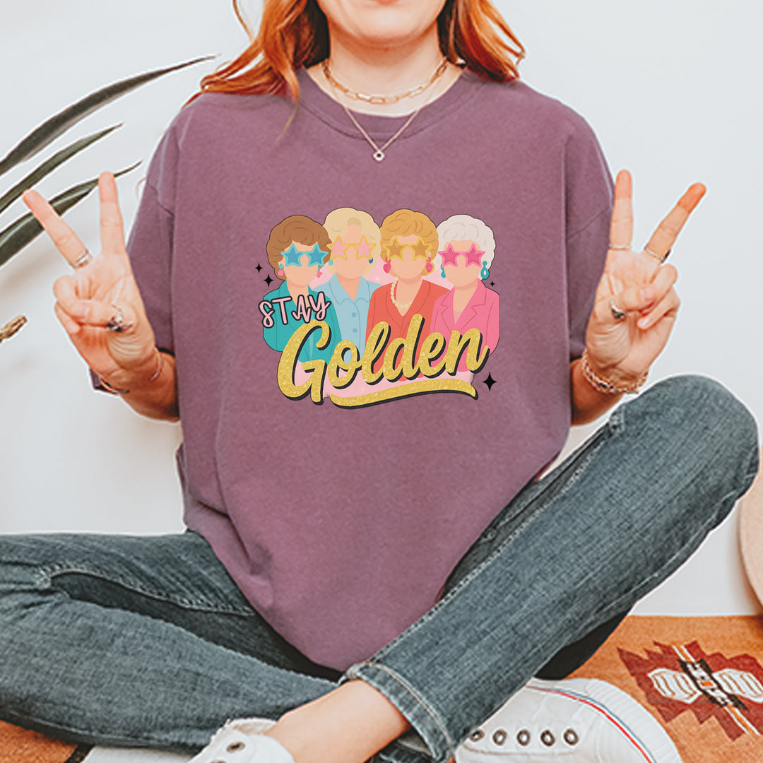 Stay Golden Girls Retro Vintage Soft Unisex T-shirt 