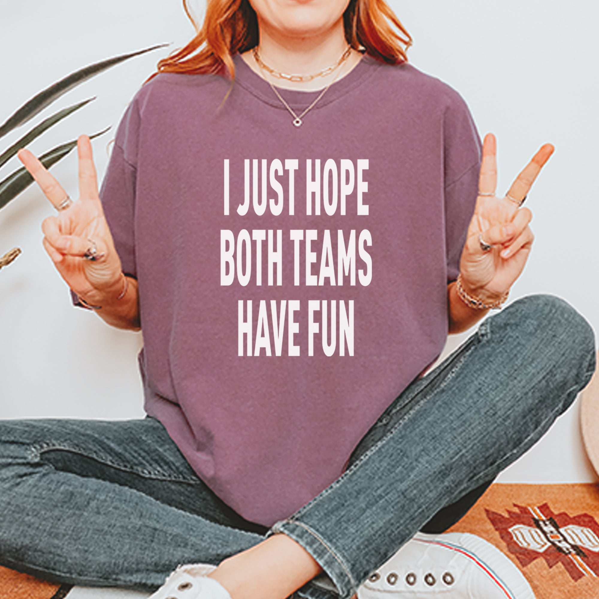 I Just Hope Both Teams Have Fun Sports Vintage Soft Unisex T-shirt 