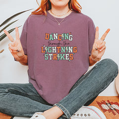 Dancing Through The Lightning Strikes Vintage Soft Unisex T-shirt 