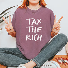Tax the Rich Protest Wealth Inequality Vintage Soft Unisex T-shirt 
