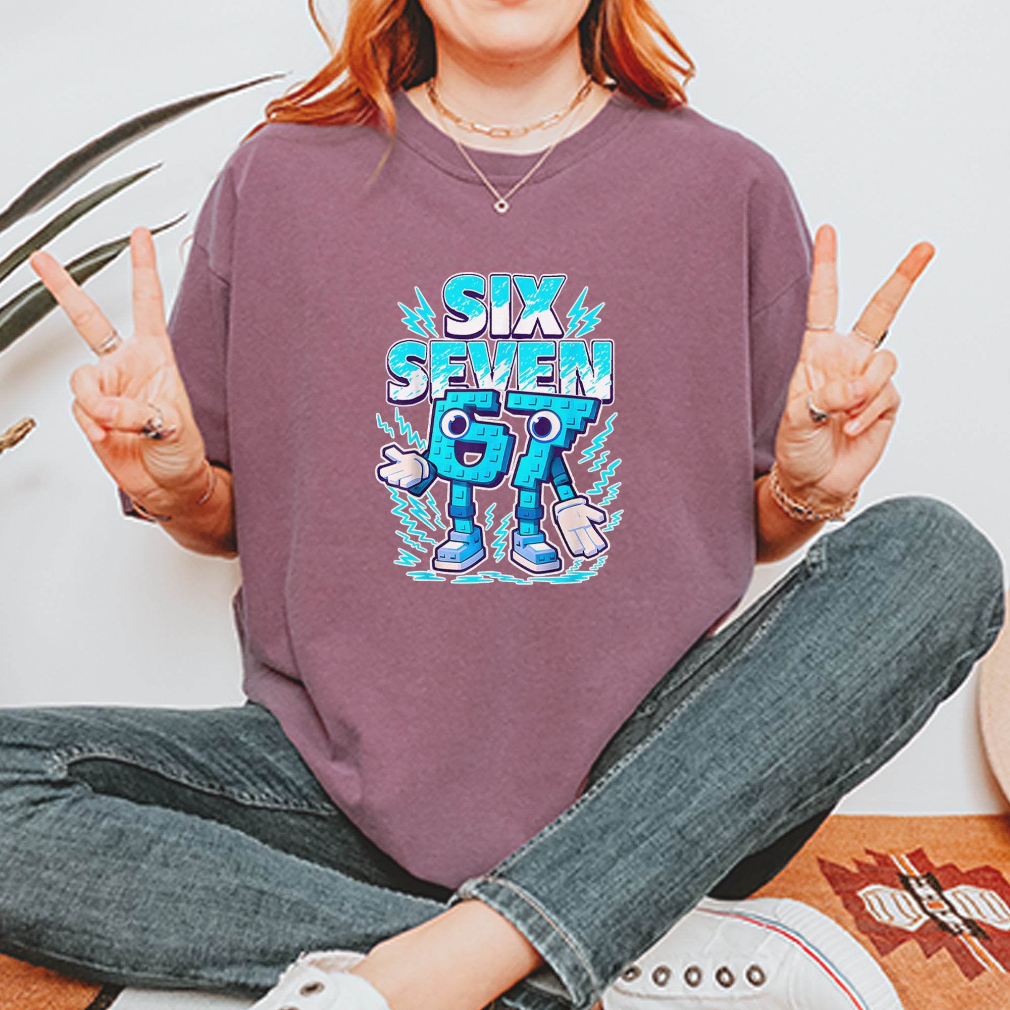 67 Brainrot Meme Slang Vintage Soft Unisex T-shirt 