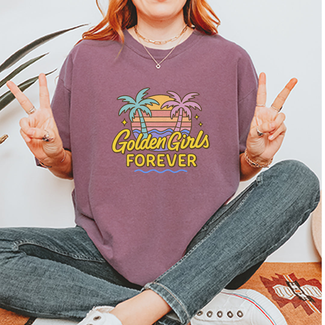 Golden Girls Forever Retro Sunset Vintage Soft Unisex T-shirt 