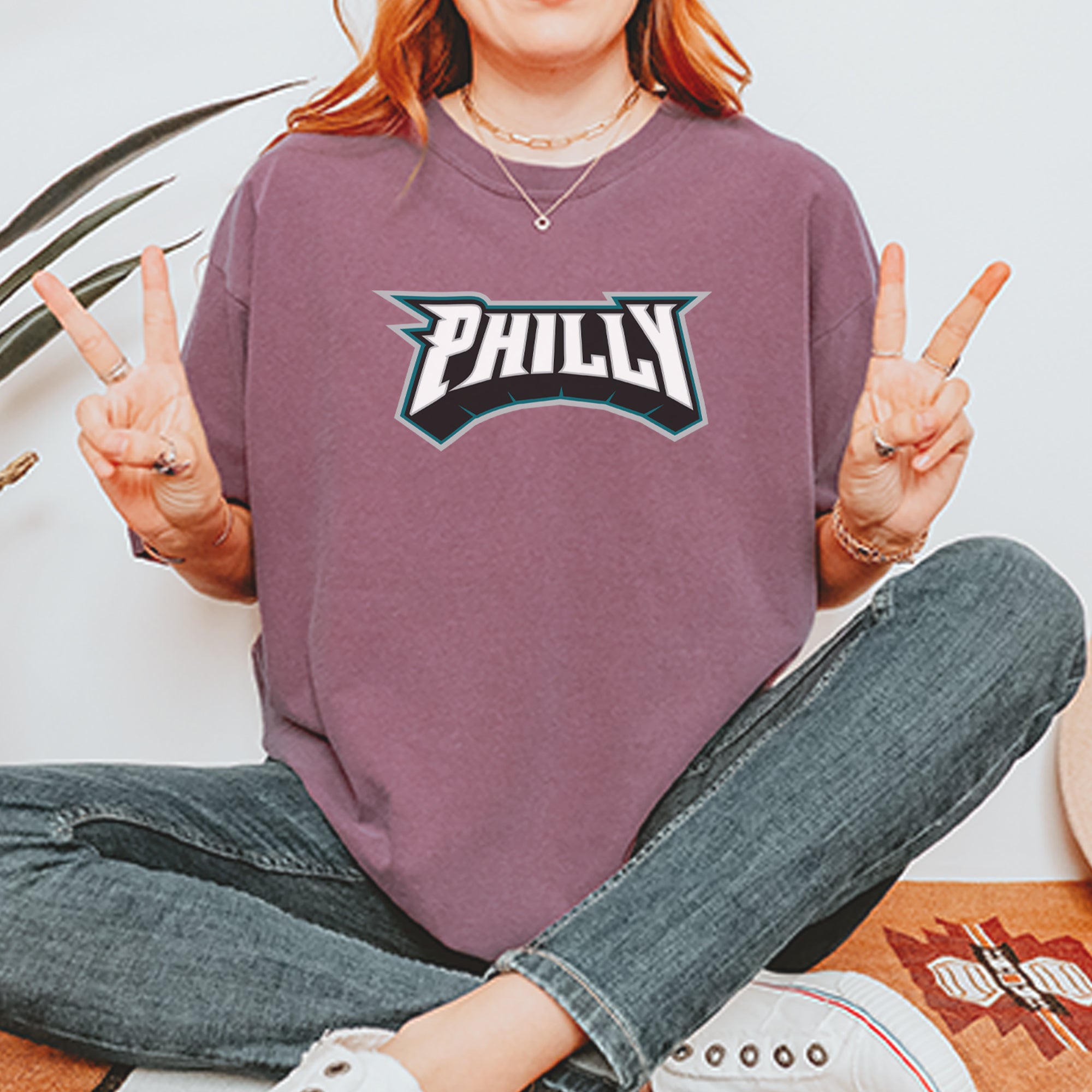Philly Bold Block Throwback Vintage Soft Unisex T-shirt 