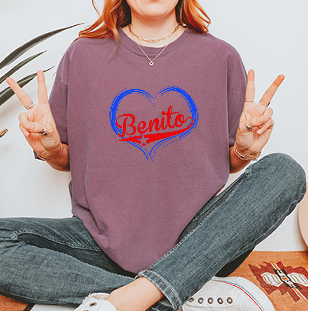 Benito Heart Puerto Rico Vintage Soft Unisex T-shirt 