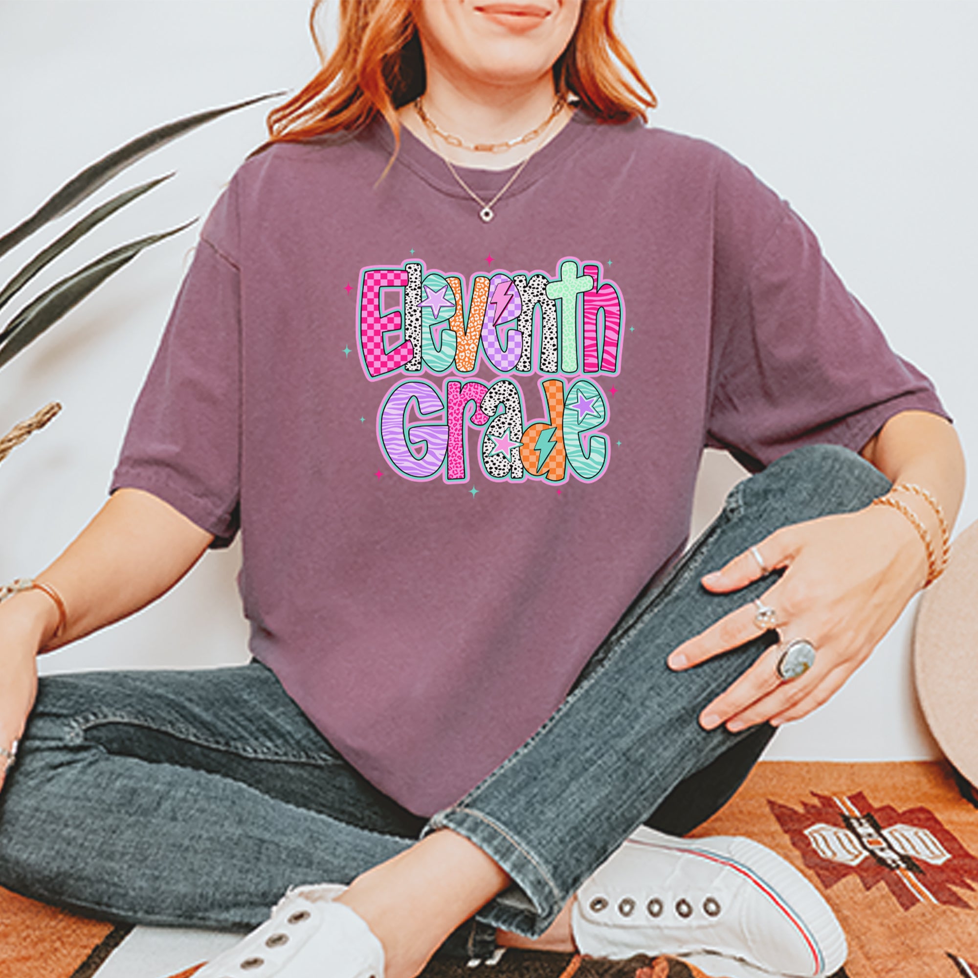 Eleventh Grade Extra Colorful Back to School Vintage Soft Unisex T-shirt 