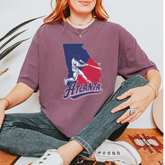 Atlanta Georgia Batter Up Vintage Soft Unisex T-shirt 