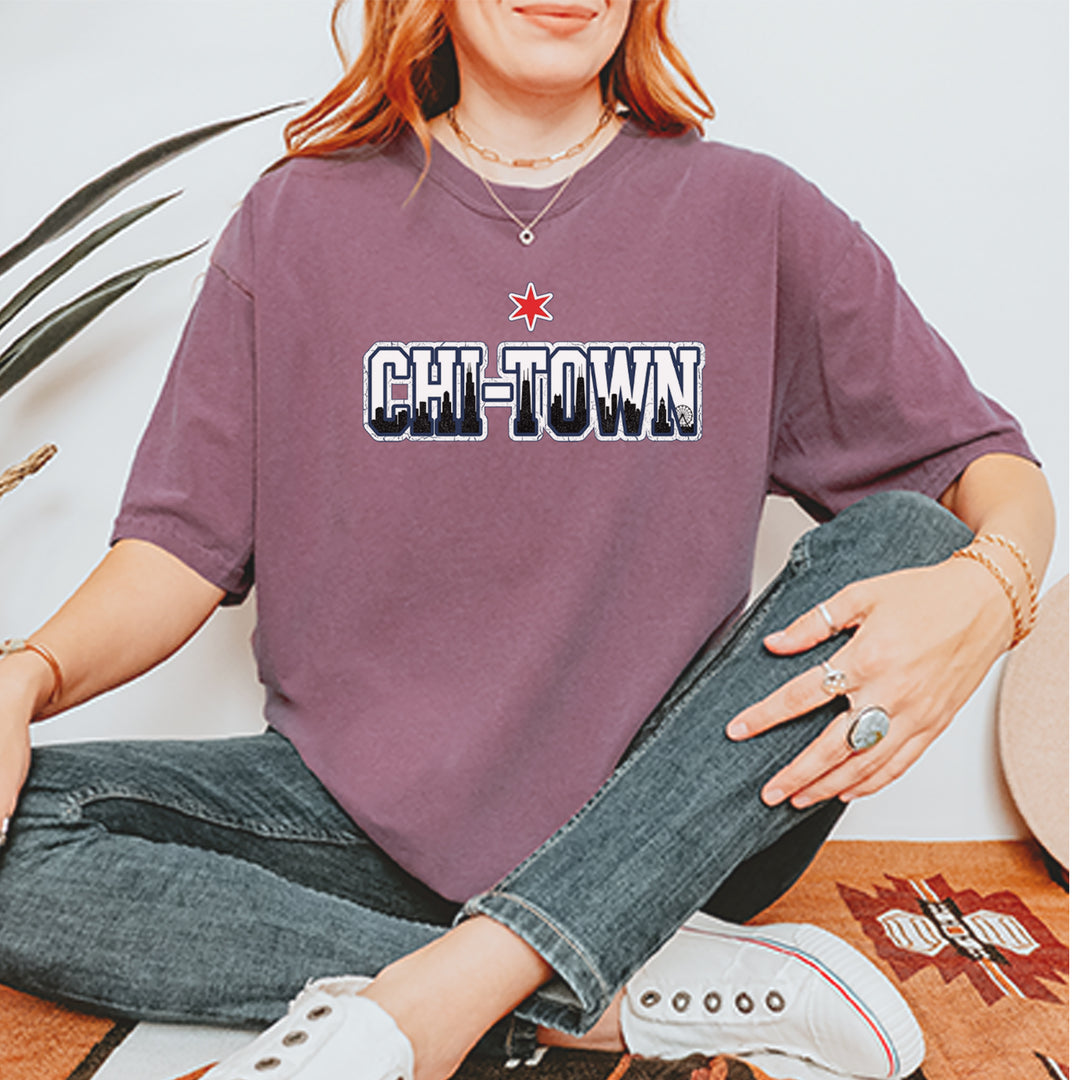 Chicago Chi-Town City Pride Vintage Soft Unisex T-shirt 