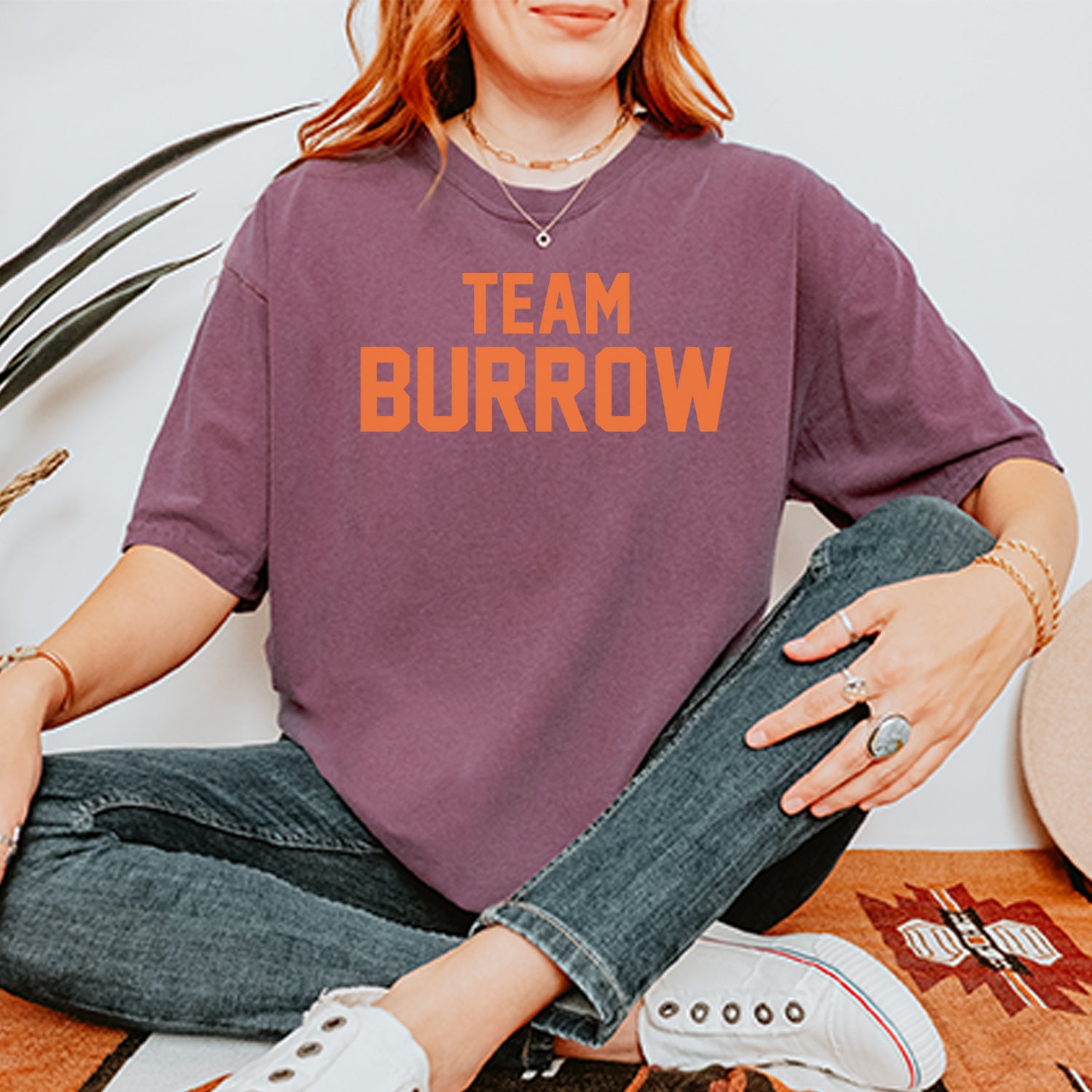 Team Burrow Cincinnati Vintage Soft Unisex T-shirt 