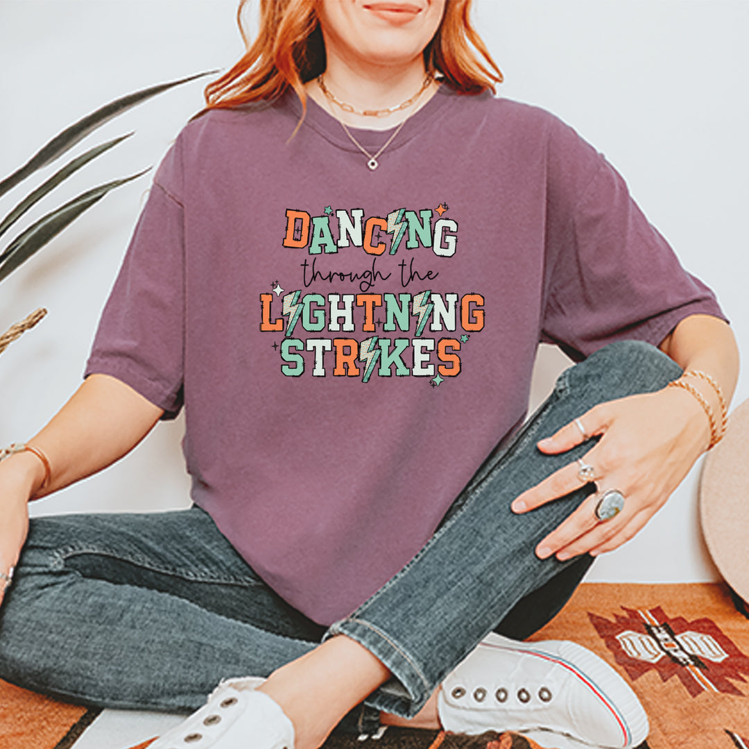 Dancing Through The Lightning Strikes Vintage Soft Unisex T-shirt 