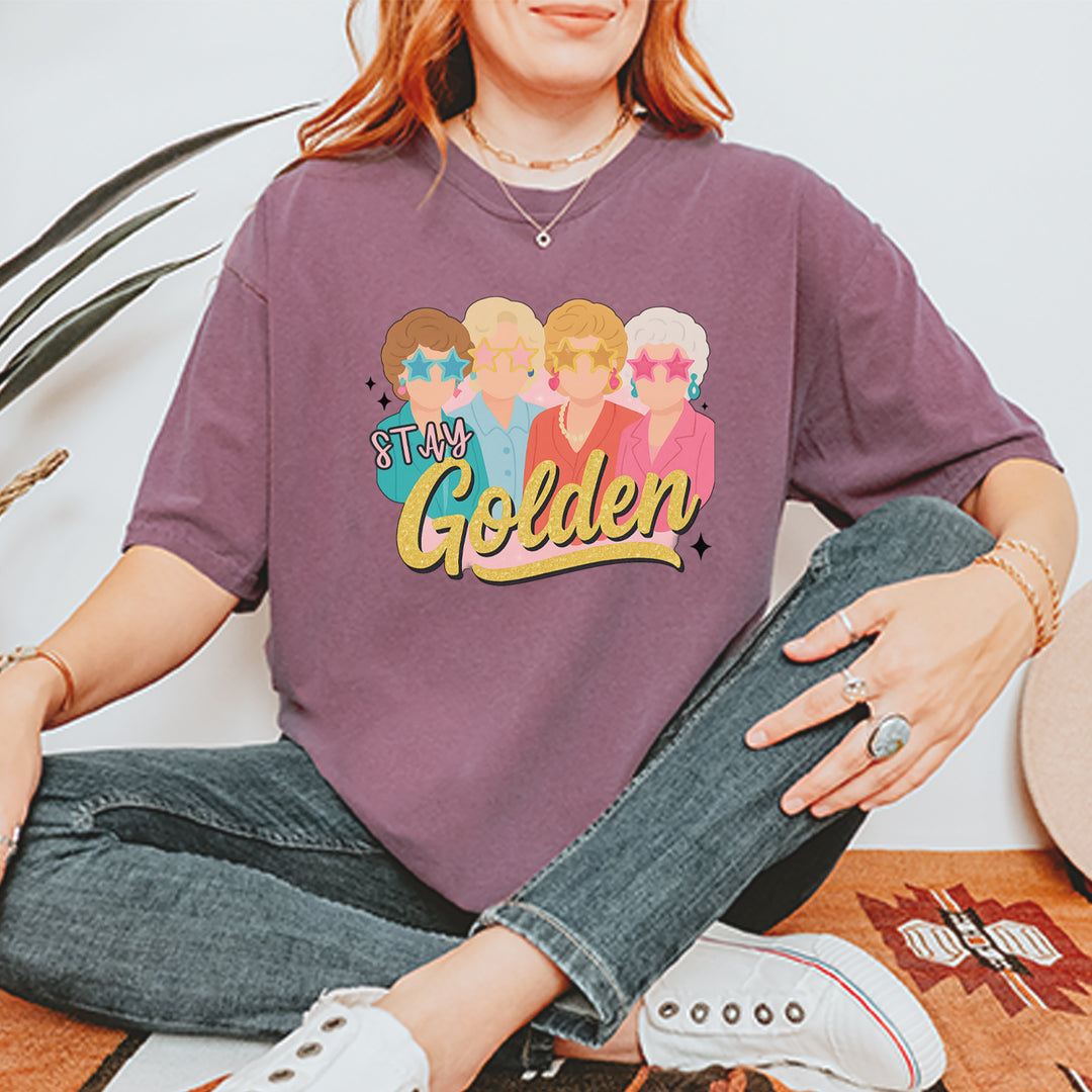 Stay Golden Girls Retro Vintage Soft Unisex T-shirt 
