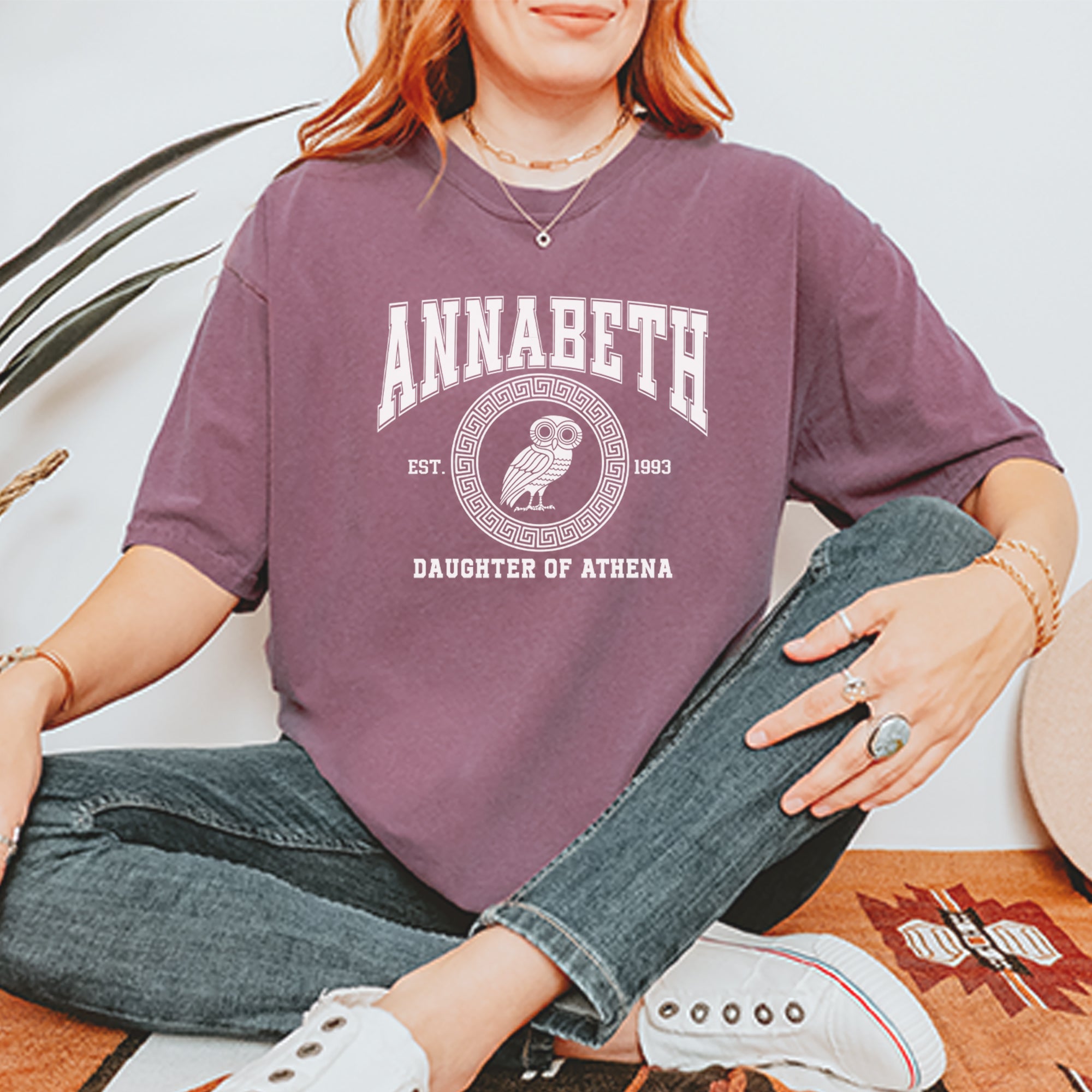 Annabeth Daughter of Athena Owl Wisdom Vintage Soft Unisex T-shirt 